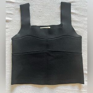 Listicle Black Crop Top Tank Size Large